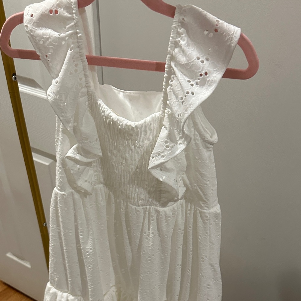 btween White Eyelet Ruffle Dress - Picture 2 of 4